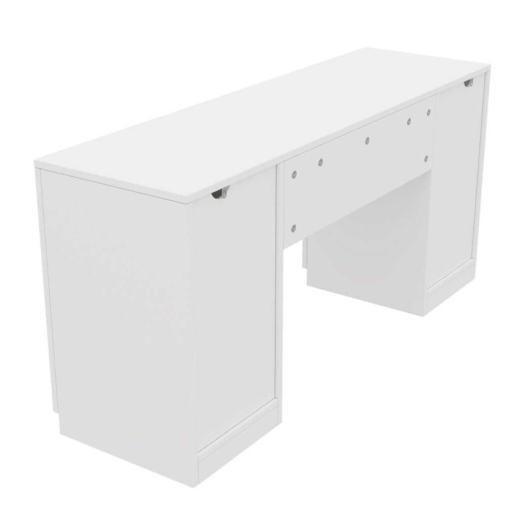 SCRIVANIA per bambini 155 x 45 cm MDF Bianca con 4 cassetti