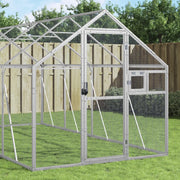 Voliera Argento 1,79x10x1,85 m in Alluminio 3155800