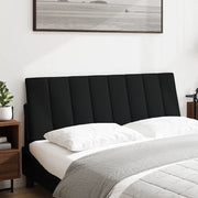 Cuscino Testiera Hanko Nero 140 cm in Tessuto 4019165