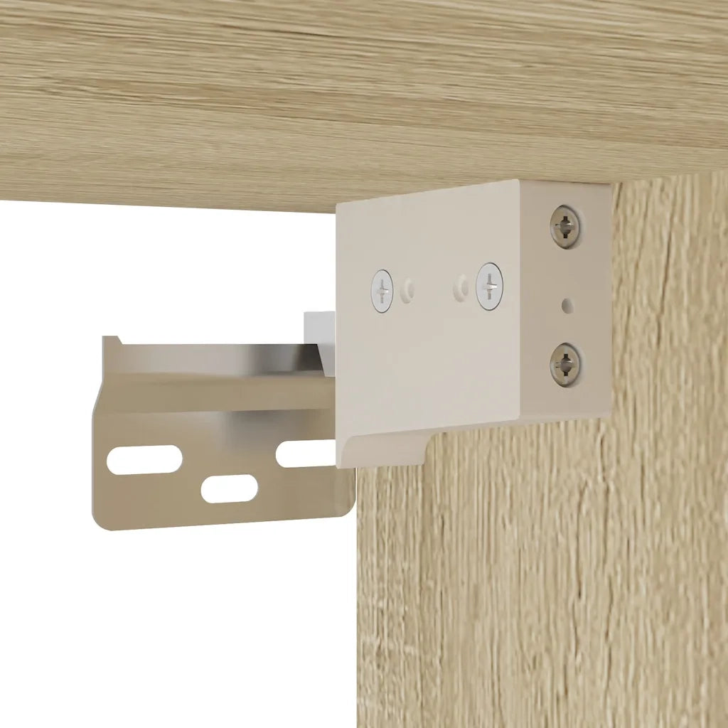 Set Mobili da Bagno | Armadio da bagno 3 pz Rovere Sonoma in Legno Multistrato