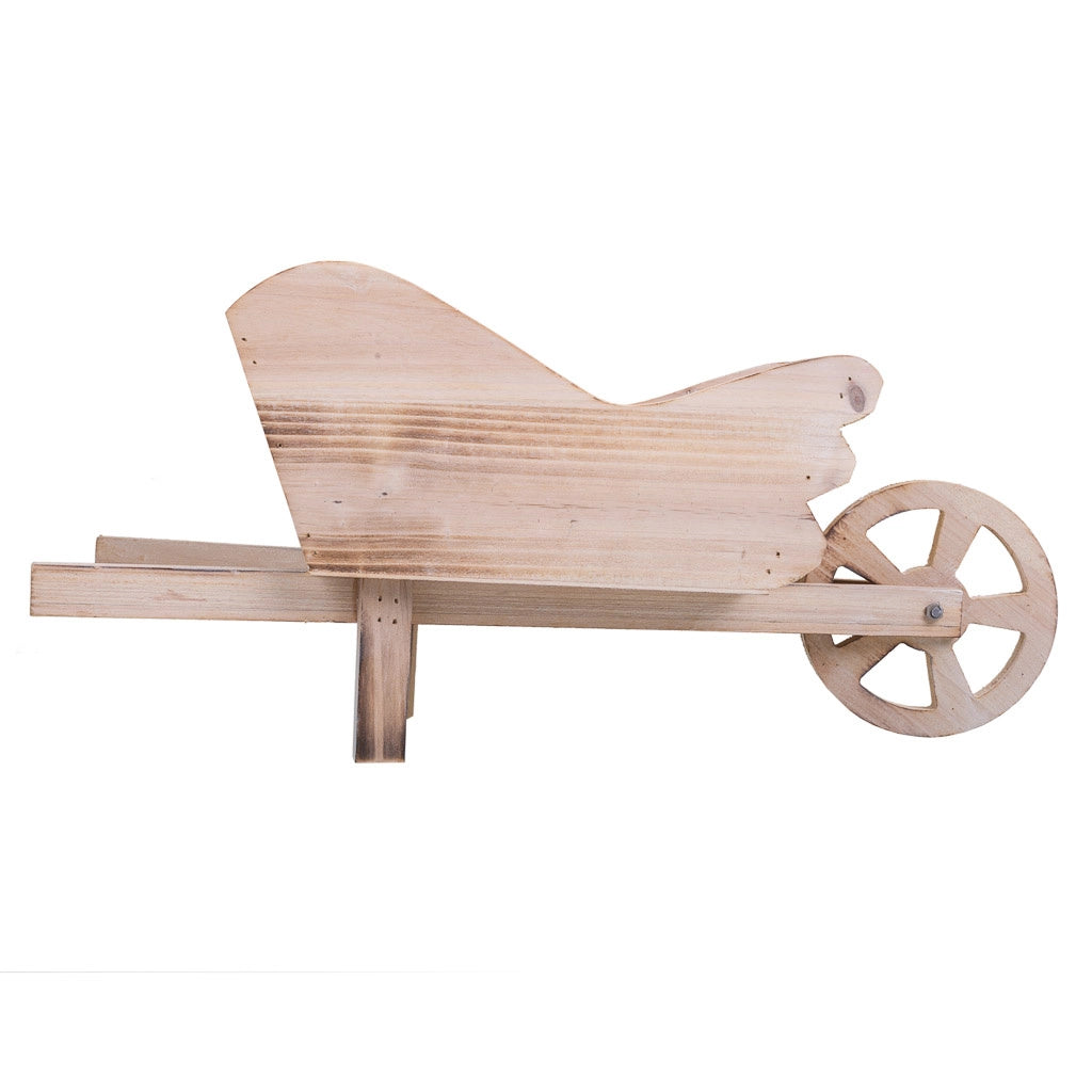 Carrello portafiori in legno marrone 42x15,7x20h