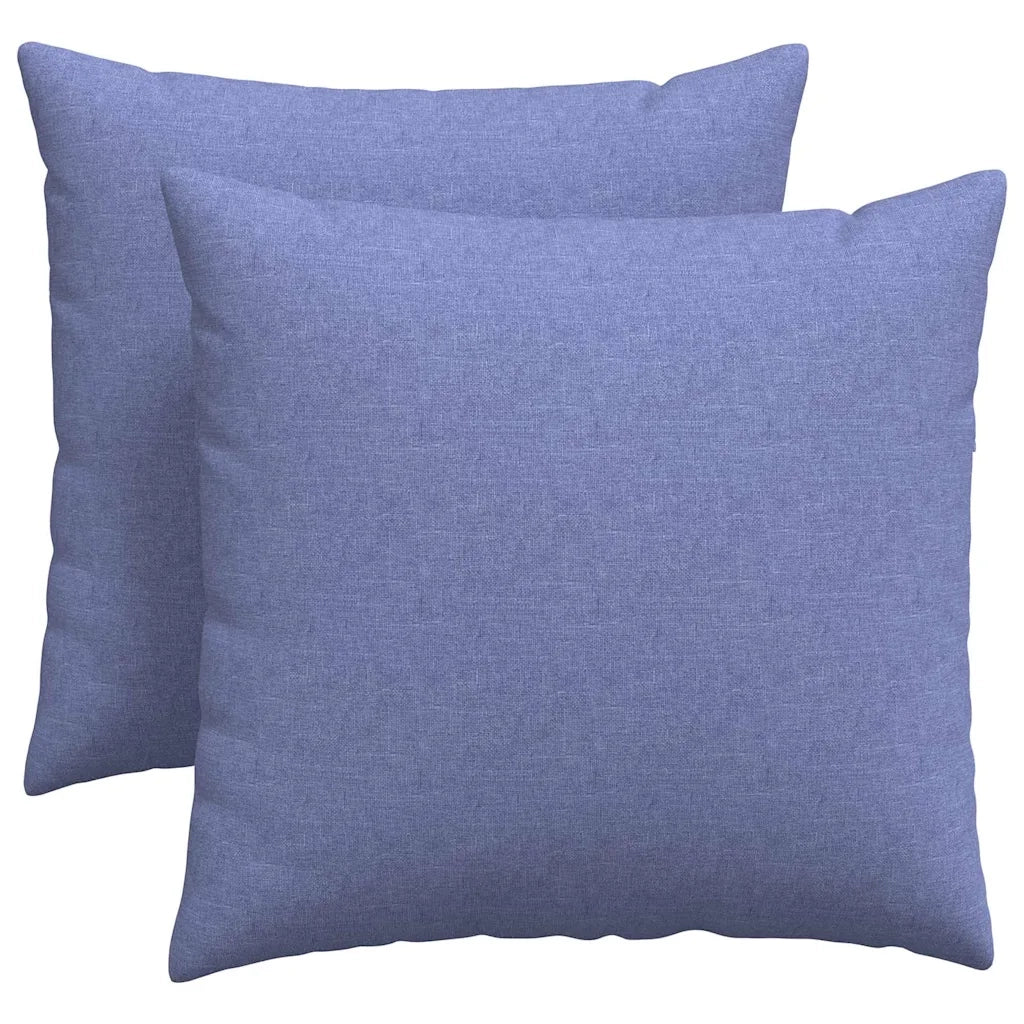 Cuscini da Divano 2 pcs Blu jeans 45 x 45 cm Tessuto 42013925
