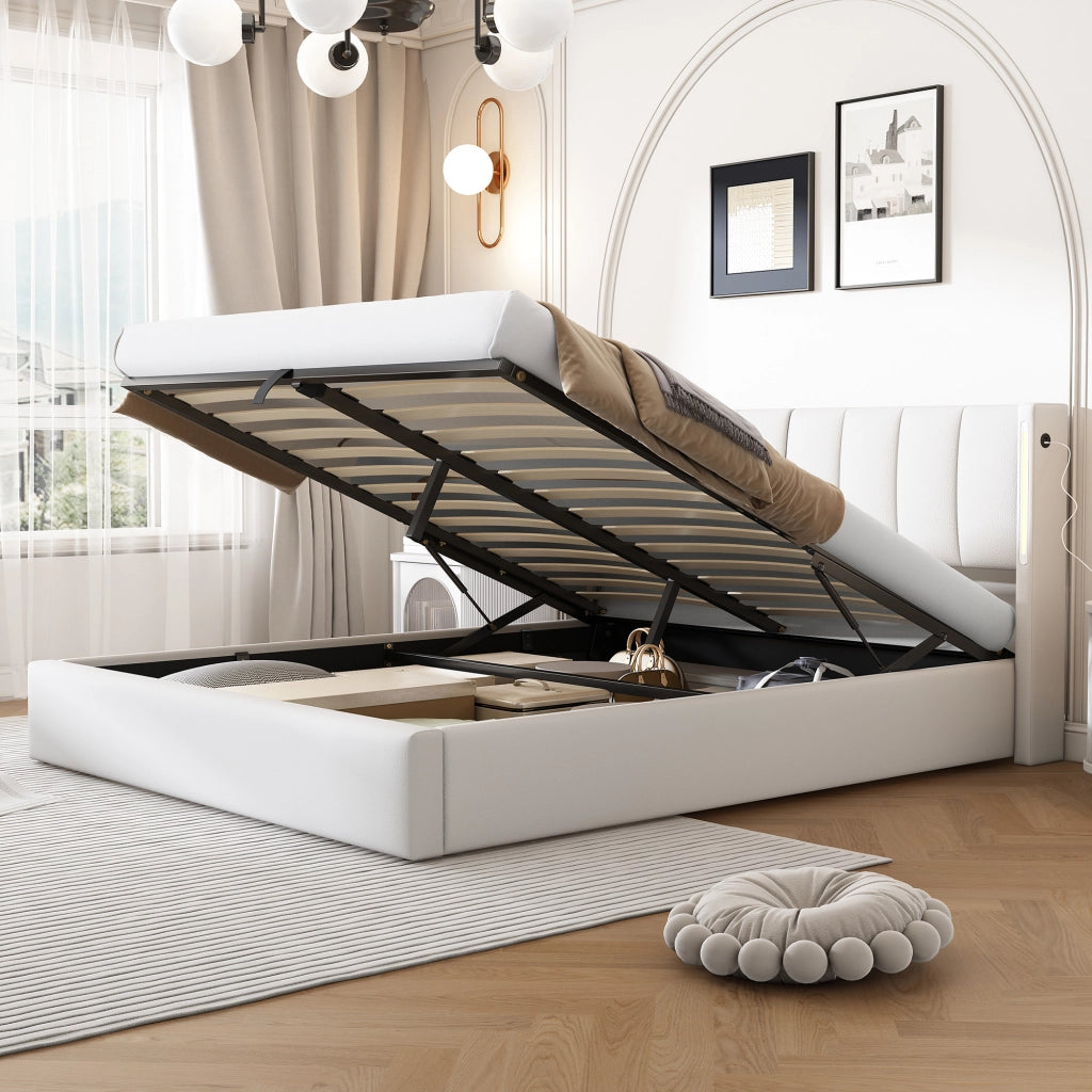 letto imbottito pu bianco 180 x 200 cm