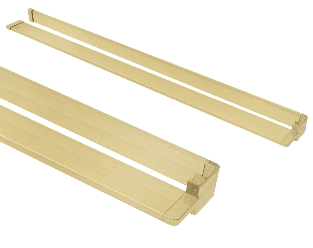 Parete Doccia Rea Aero Gold Brush N 120 Walk In + Evo