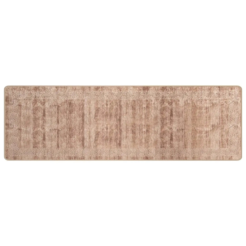 Runner Tappeto MARSA Bianco 80 x 350 cm Poliestere e PVC 42023311