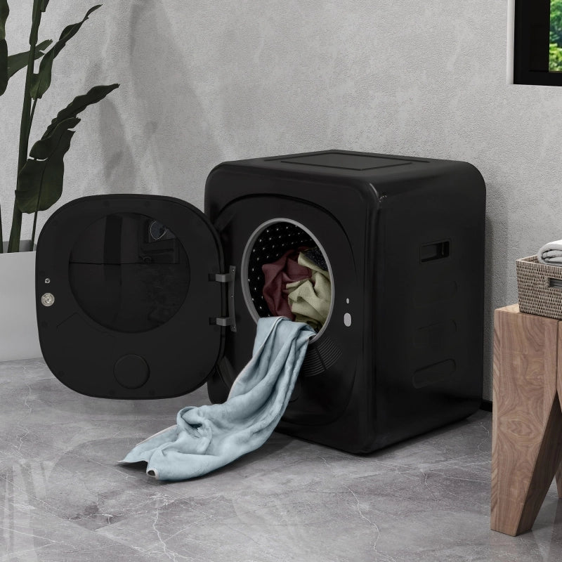 Asciugatrice compatta da 4 kg; 48 per 40 per 56 cm; 6 programmi; touchscreen LED; nera