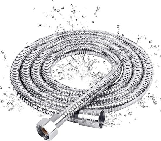 Doucheslang 150 cm universale in PVC/chrome.