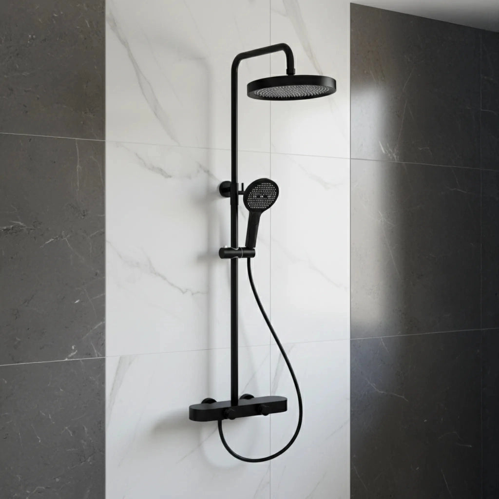 Set Doccia Rea Creo Black