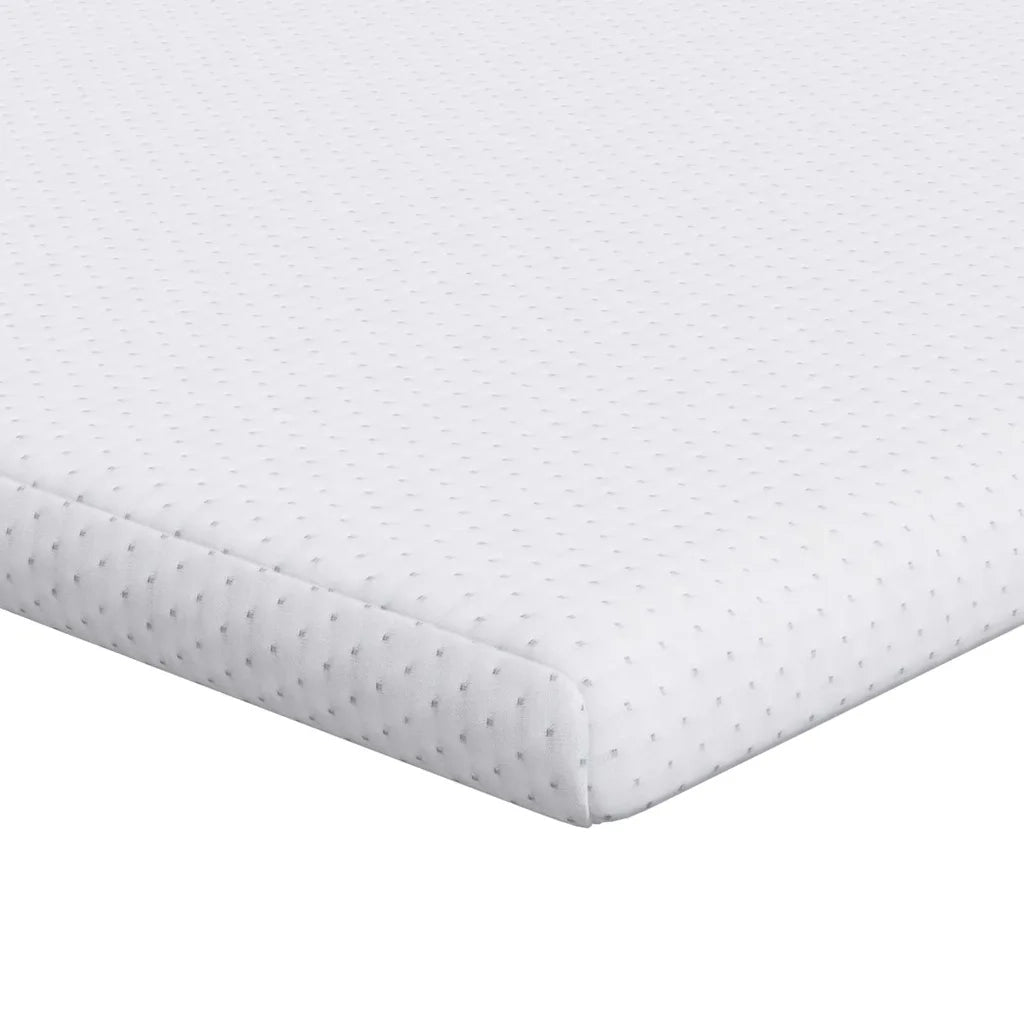 Topper per materasso Bianco 90 x 190 cm Tessuto Jacquard 4106189