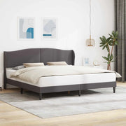 Struttura del letto con testiera-Giroletto Grigio 180 x 200 cm Similpelle 135806