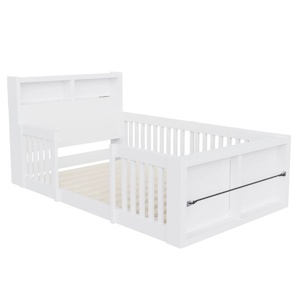 Letto singolo ¨C Minimal ¨C bianco in legno 90x190cm