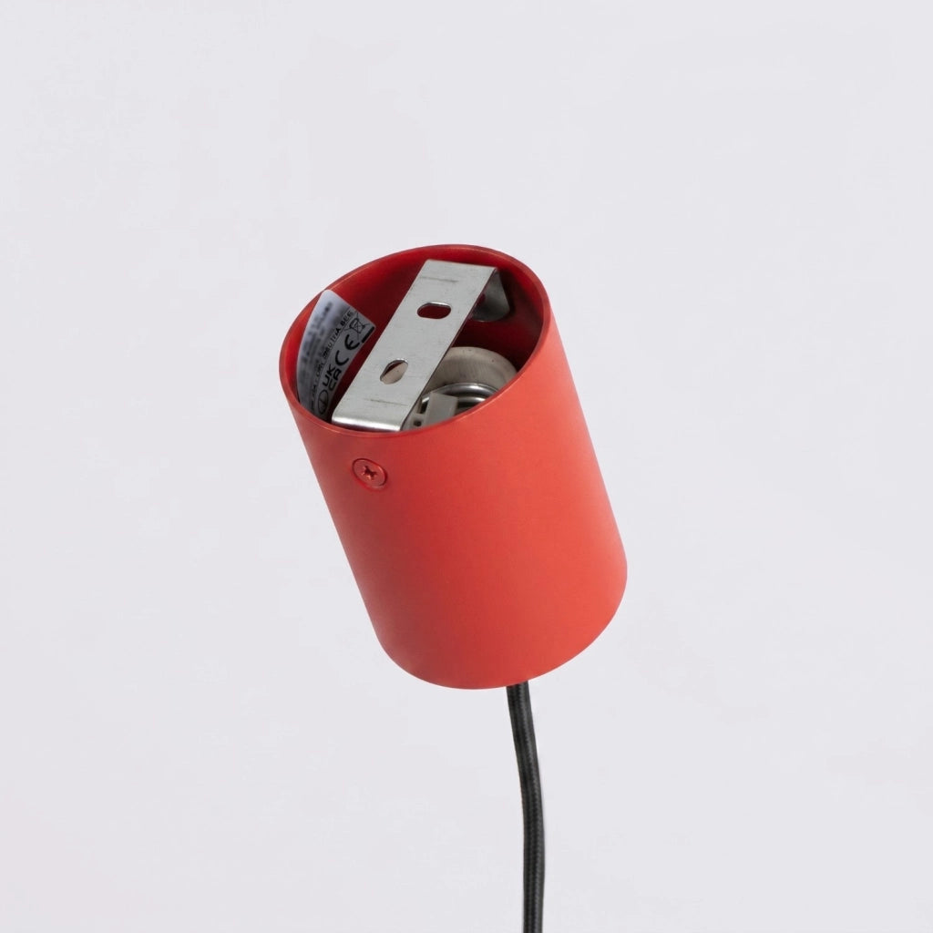 Lampadario KARBON 4 rosso