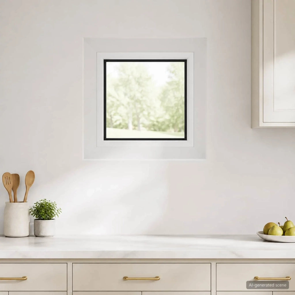 Finestra Cantina RISOR 35 x 35 cm PVC e Vetro 42047965