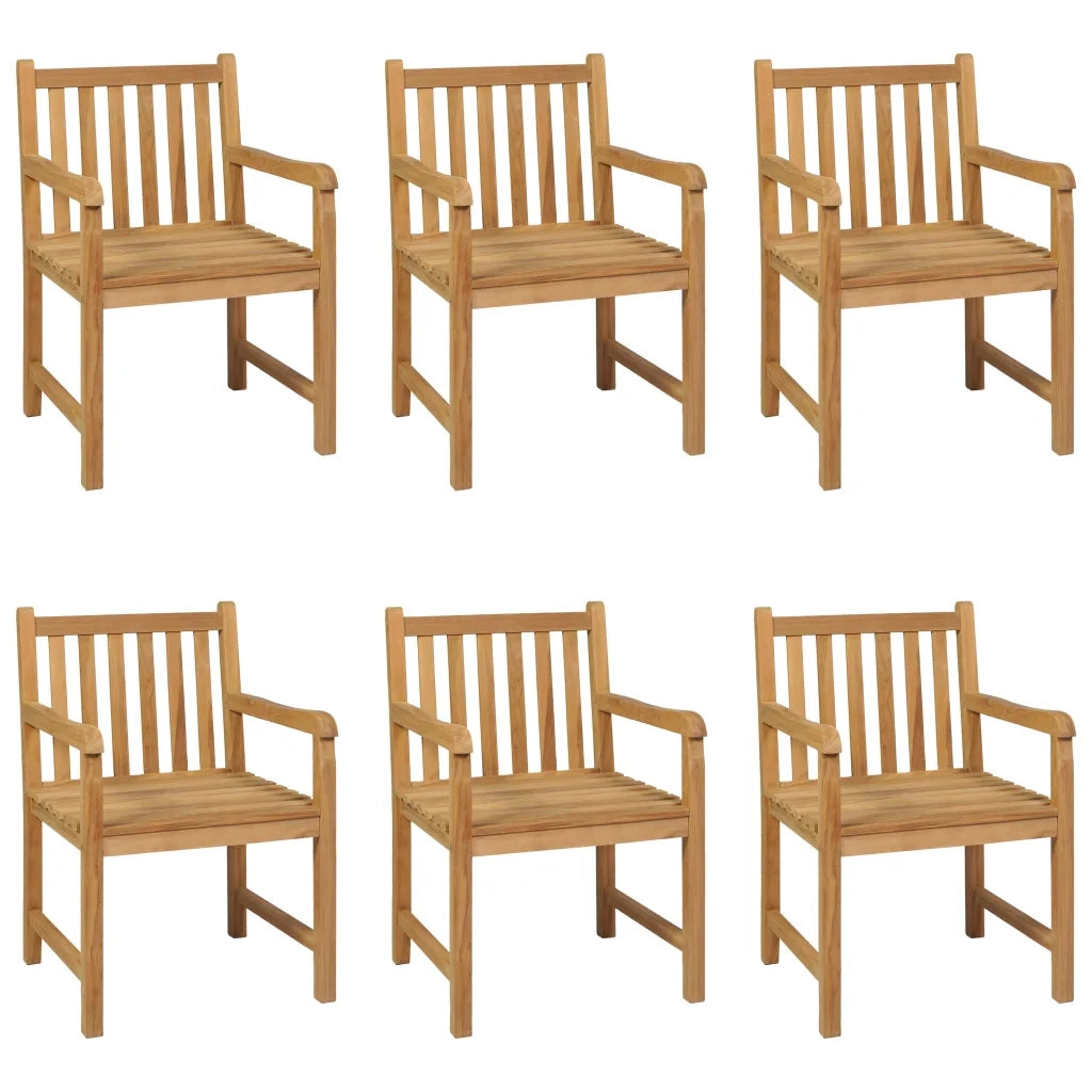 Set da pranzo da giardino 7 pz 180x90 cm in legno massello di teak