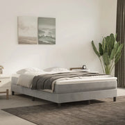 Materasso a Molle Insacchettate Rigidità Media Grigio Chiaro 140x190x20 cm in Velluto 347788