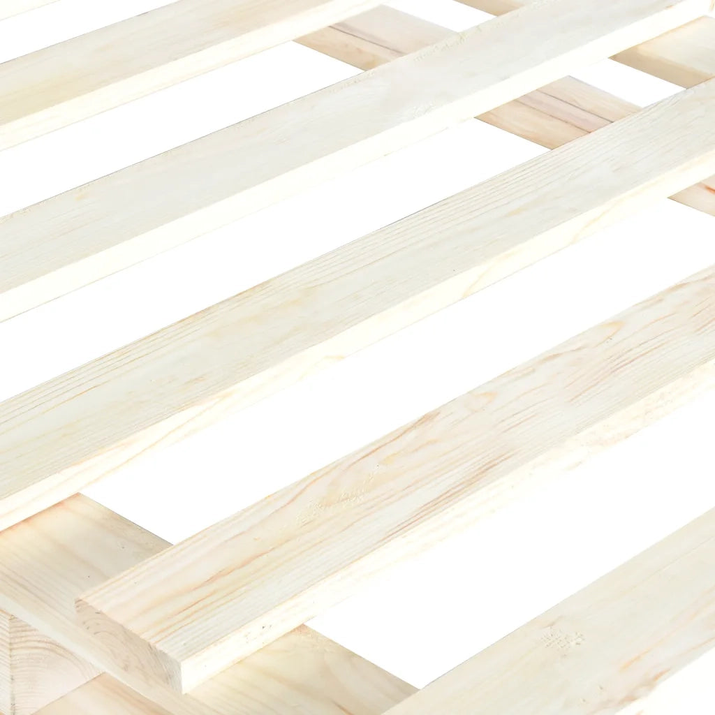 Giroletto in Pallet-Struttura Letto di Legno Massello di Pino 120x200 cm 772276