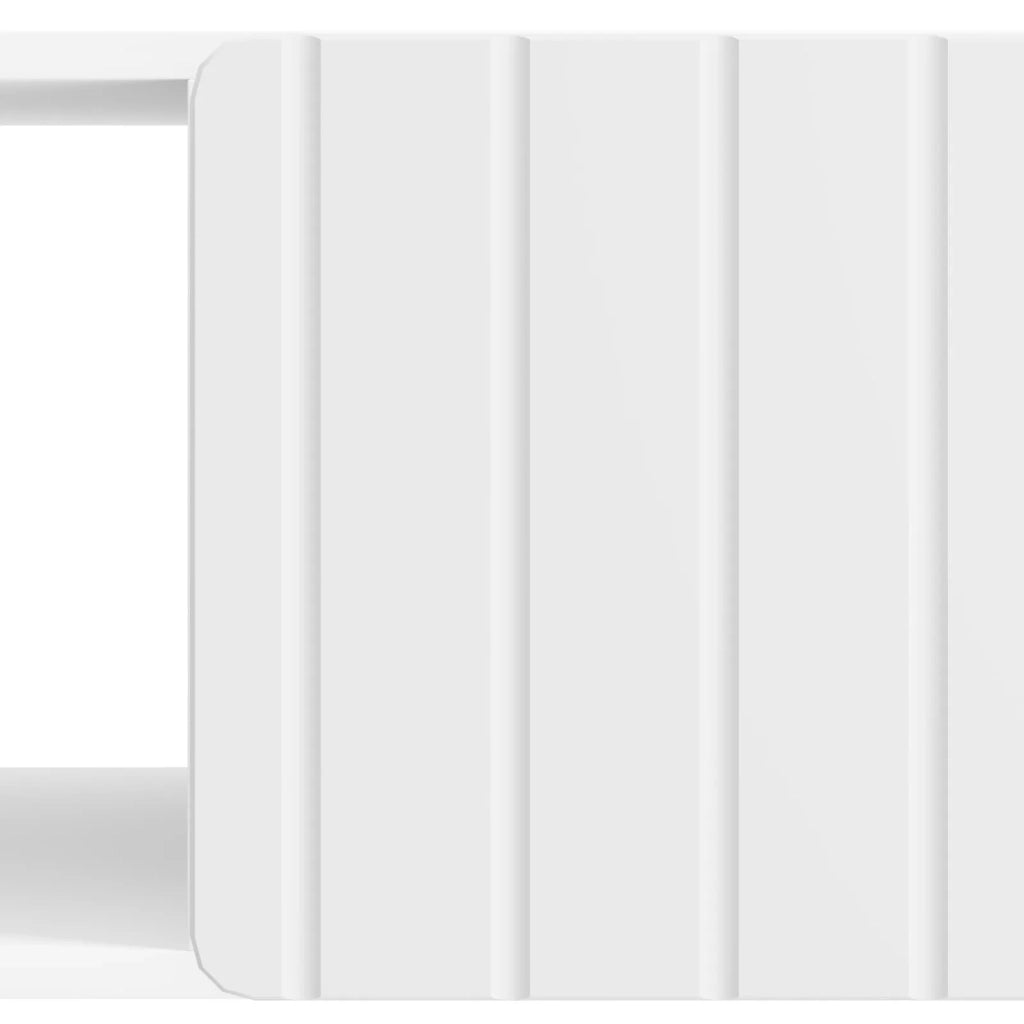Tavolino da salotto Bianco Lucido 90 x 50 x 40 cm 894499