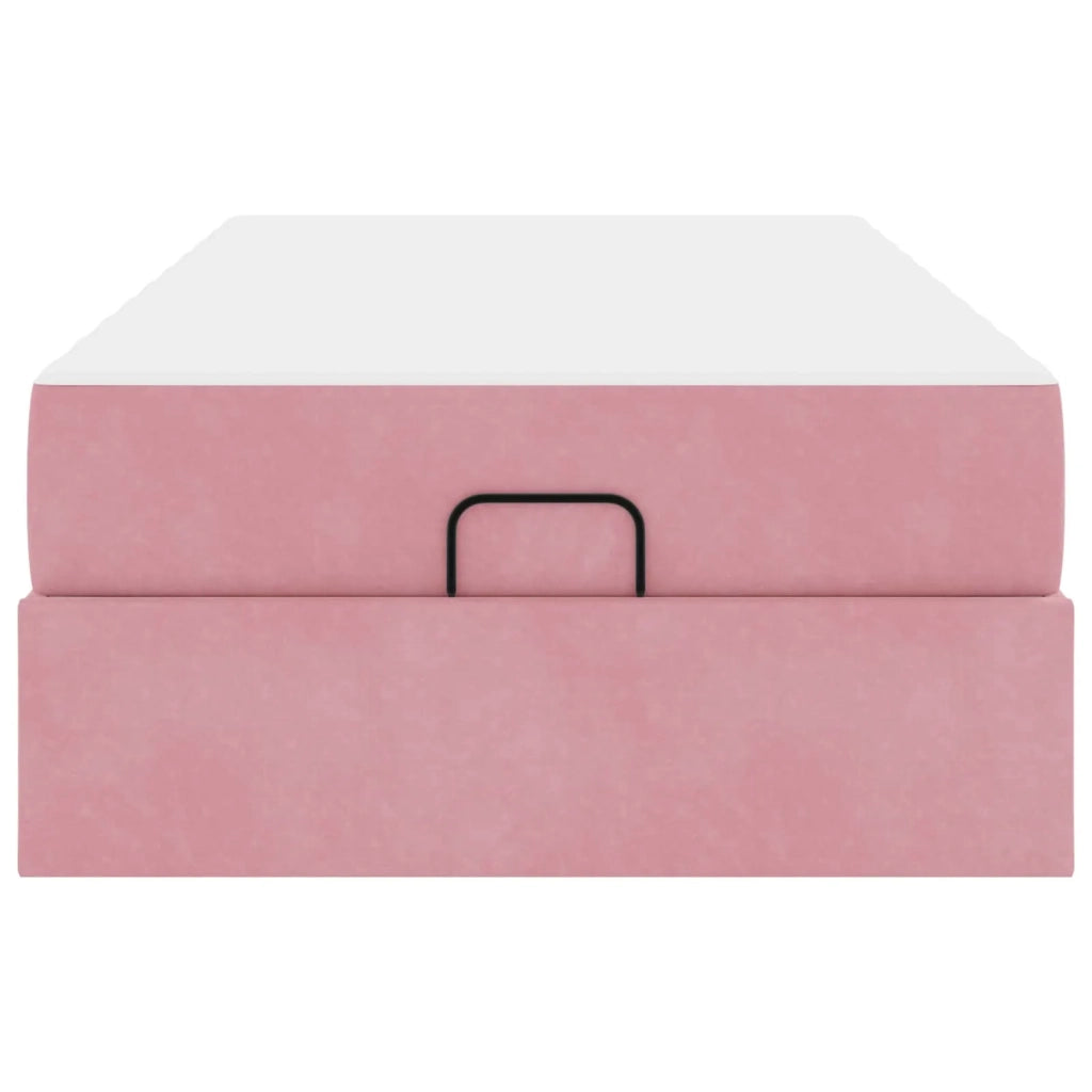 Struttura letto con materasso 2 pcs-Giroletto Rosa Velluto 848313