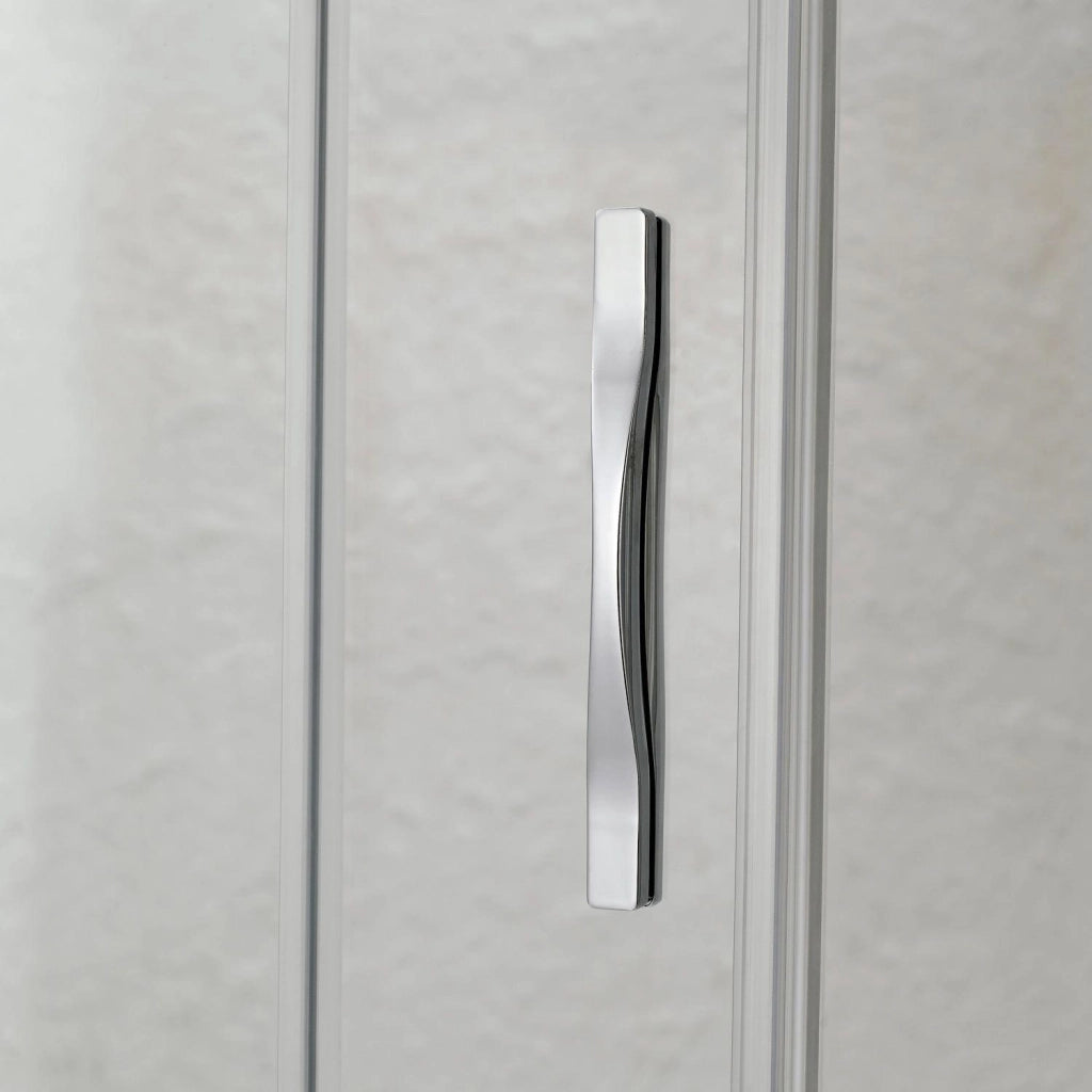 Box Doccia Angolare 75x80 cm 2 Ante Battenti in Cristallo Opaco 6mm H198 Fosterberg Aalborg Duo