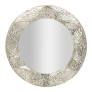 Specchio con Cornice VKH779, Argento, Metallo, 104x7x104 cm