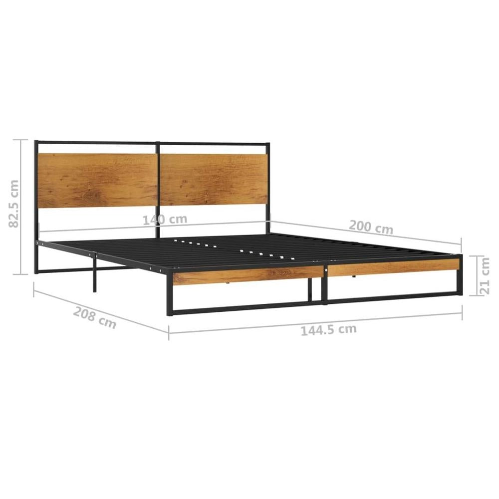 Metal Bed Frame 140x200 Cm