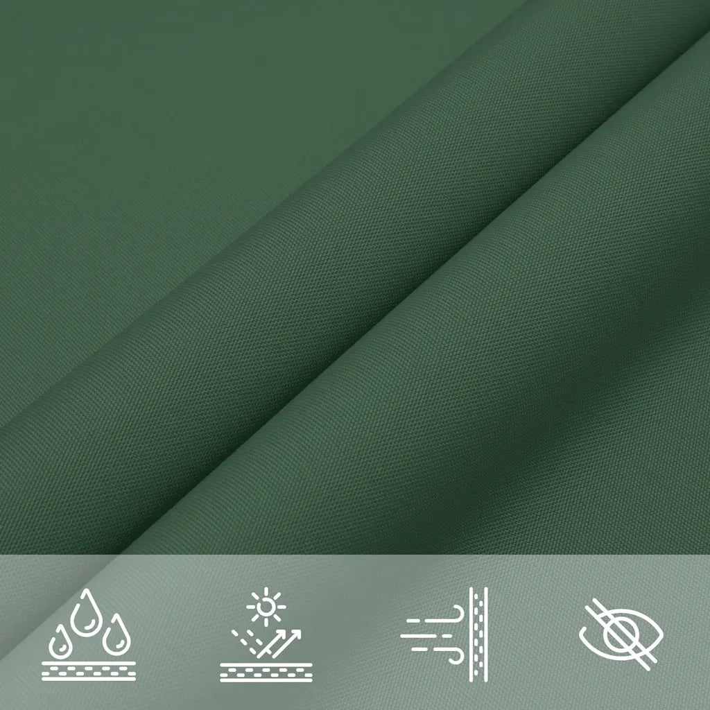 Parasole a Vela Oxford Triangolare 5x7x7 m Verde Scuro 135512