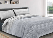 Copripiumino Sacco Piumone 100% Cotone Made In Italy Disegno Padel - Piazza E Mezza - Grigio