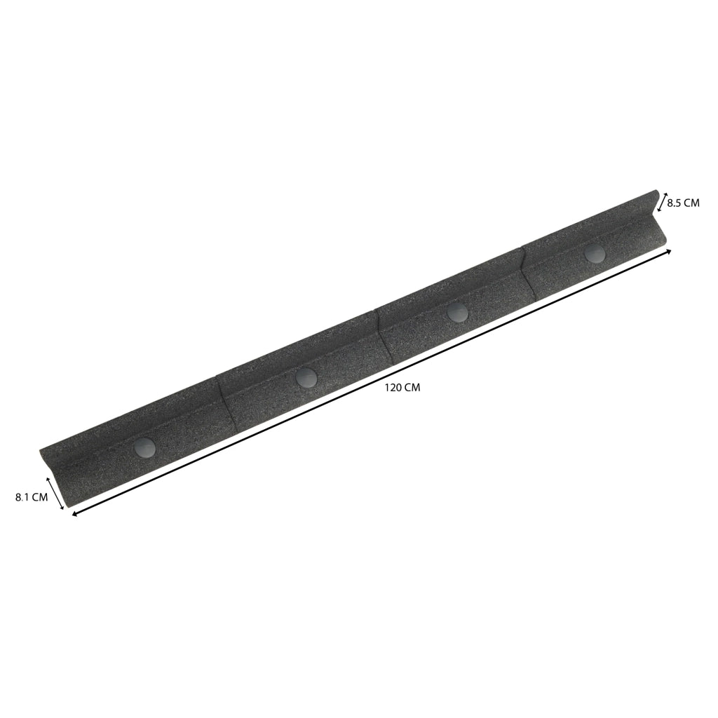 Bordura Giardino Flessibile 4x1,2m Grigia per Prato Aiuole Sentieri