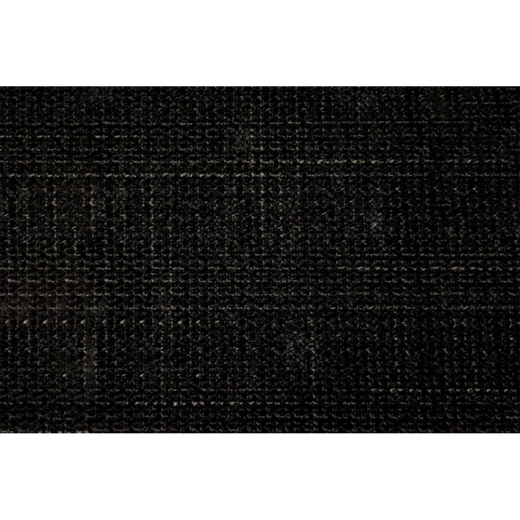 Testiera in tessuto natté nero con linee L90 cm