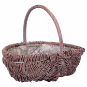 Cesto in vimini marrone 25x20x20h