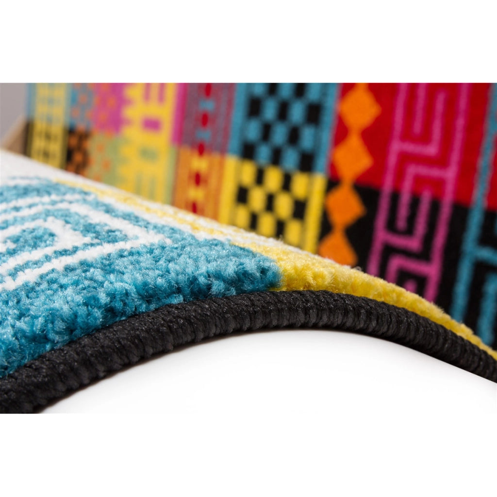 Tappeto a pelo corto Caribbean Multicolor 80x150 cm