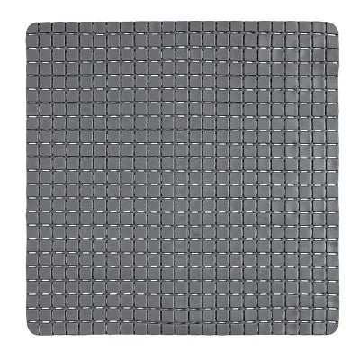 Tappeto Antiscivolo In PVC Per Doccia Mosaico Grigio 54x54 Cm