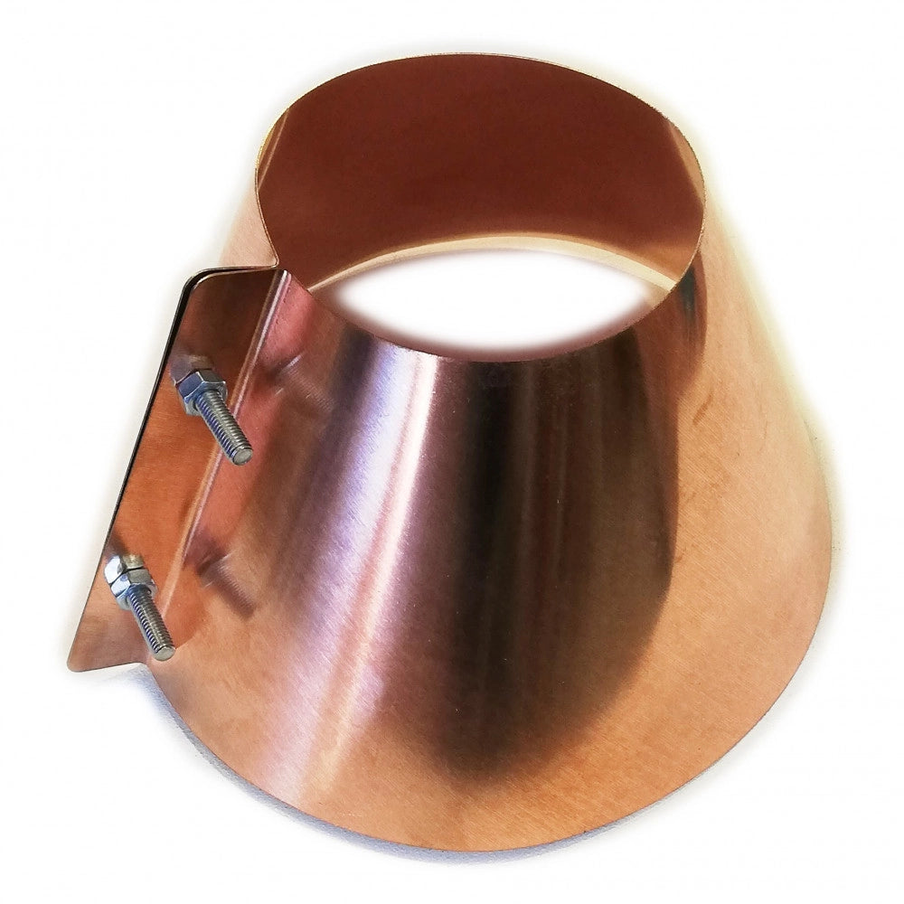 Collare conico da 100mm scossalina in rame spessore 6 decimi