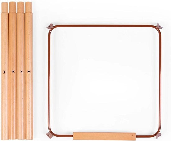 Sostegno per alta sedia da bambino - Tavolo da cucina bar - 90 cm - Terracotta