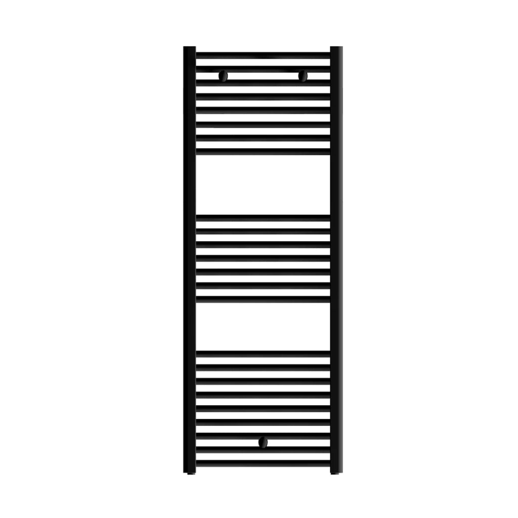 Termoarredo Lisa nero opaco 139x45 cm