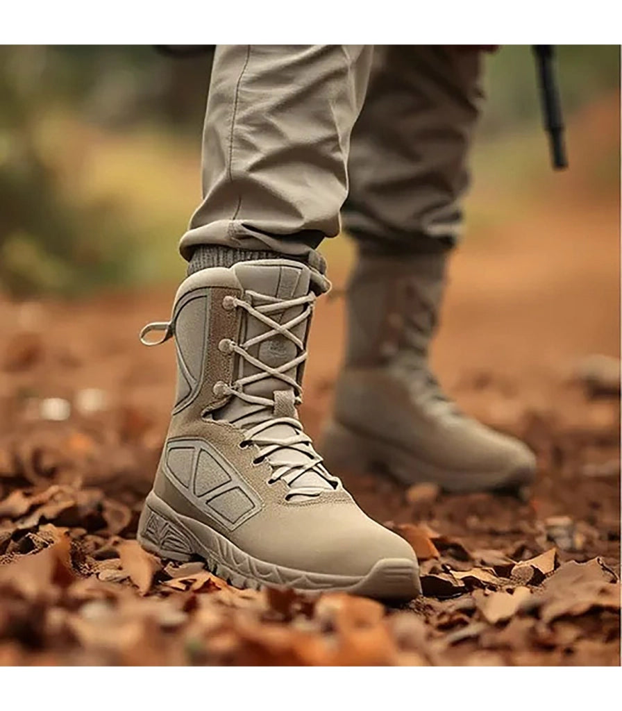 LEOPARD - Stivale Militare Professionale con Cerniera | Ultra Leggero | Antiscivolo