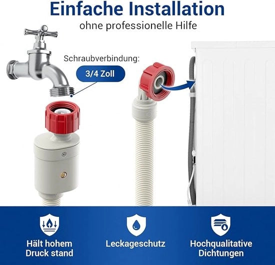 Set di tubi di scarico per lavatrice, lavastoviglie e asciugatrice - Kit completo di tubi di scarico 1,5m