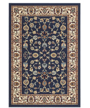 Tappeto P2079 blu cm.240x330 motivo classico orientale persiano, economico resistente facile da pulire