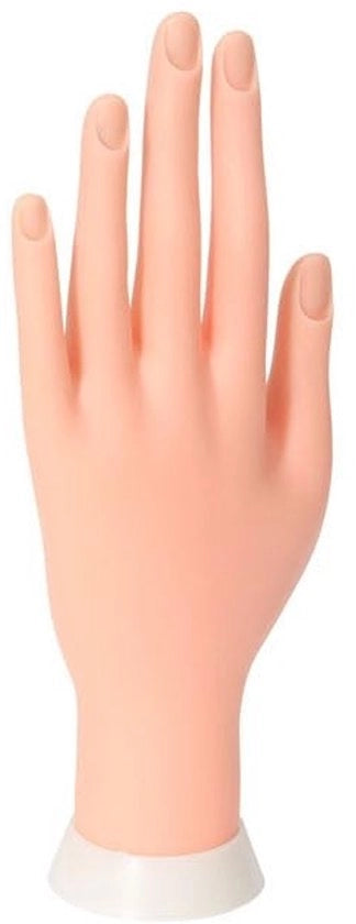 Manichino per Acryl per unghie - Manichino per unghie a forma di mano - Mano sinistra - Addestramento per arte delle unghie - Adatto per principianti di bellezza - 26 x 11 x 6 cm