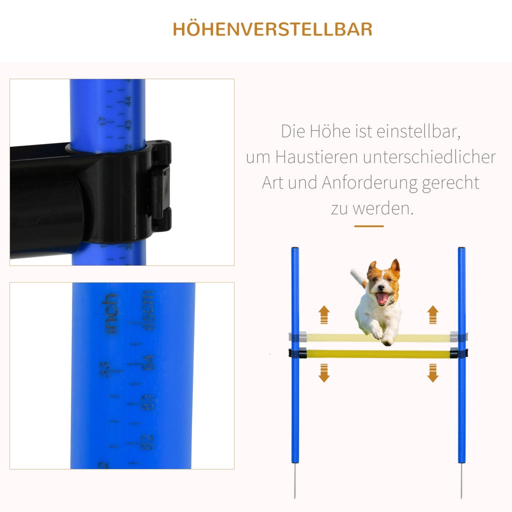 Set Agility per Cani con Tunnel e Stacchi ¨C Zephmum ¨C Blu
