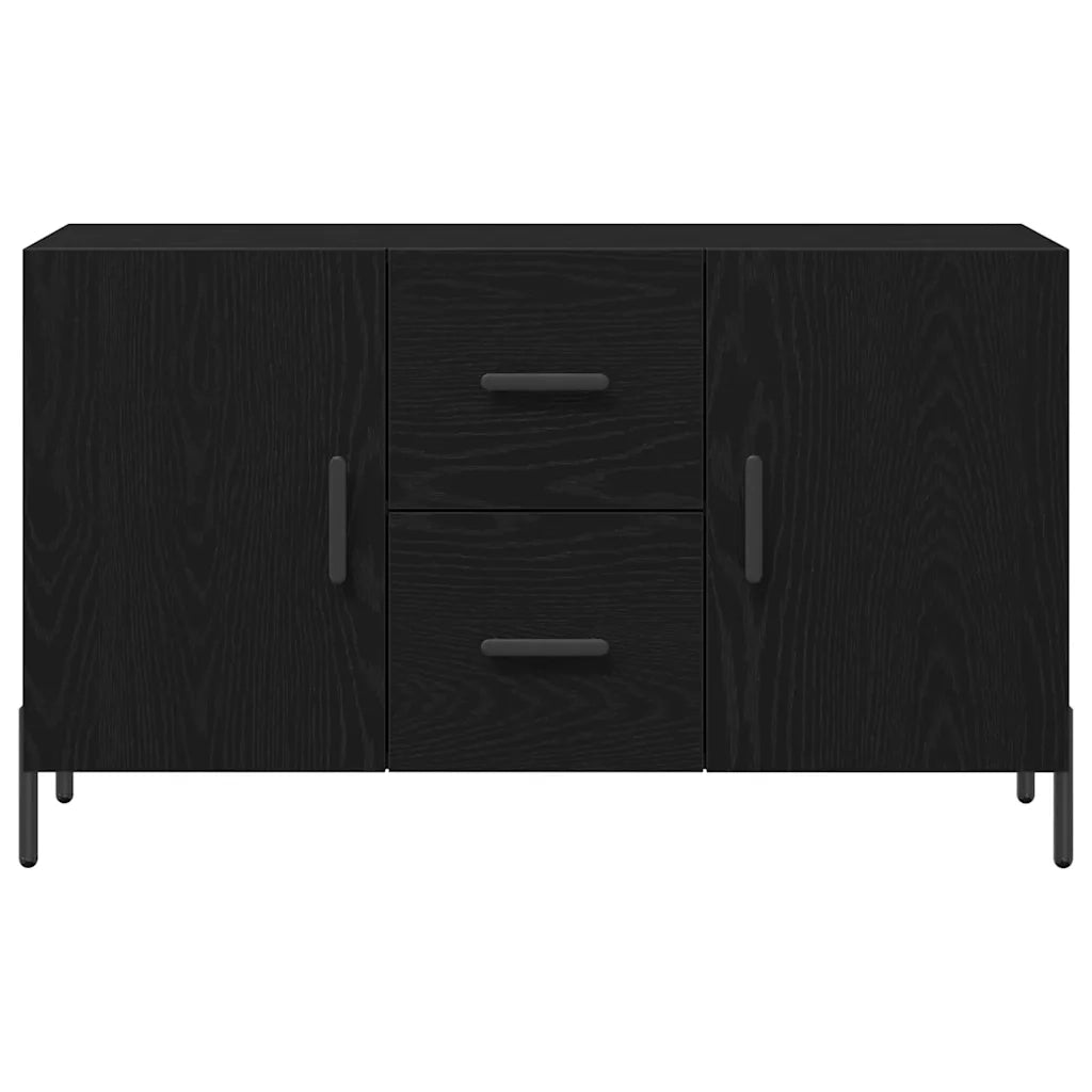 Credenza-Buffet-Armadio da cucina Rovere nero 100 x 36 x 60 cm Legno multistrato 142629