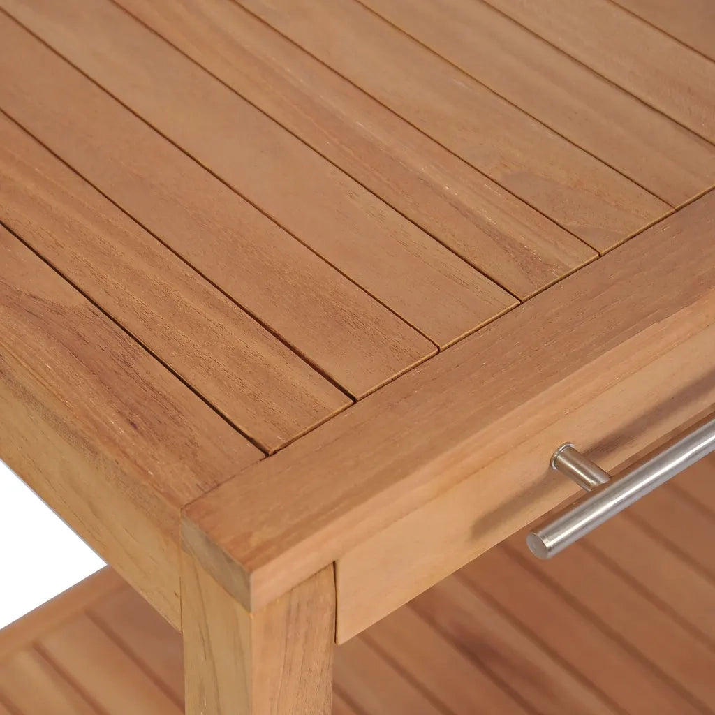 Mobile per Lavabo-Armadietto da bagno in Massello di Teak 74x45x75 cm