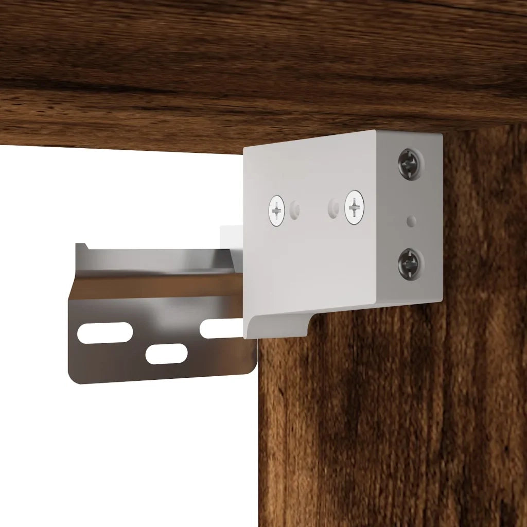 Armadietto a Muro Rovere Fumo 60x31x60 cm in Legno Multistrato 829993