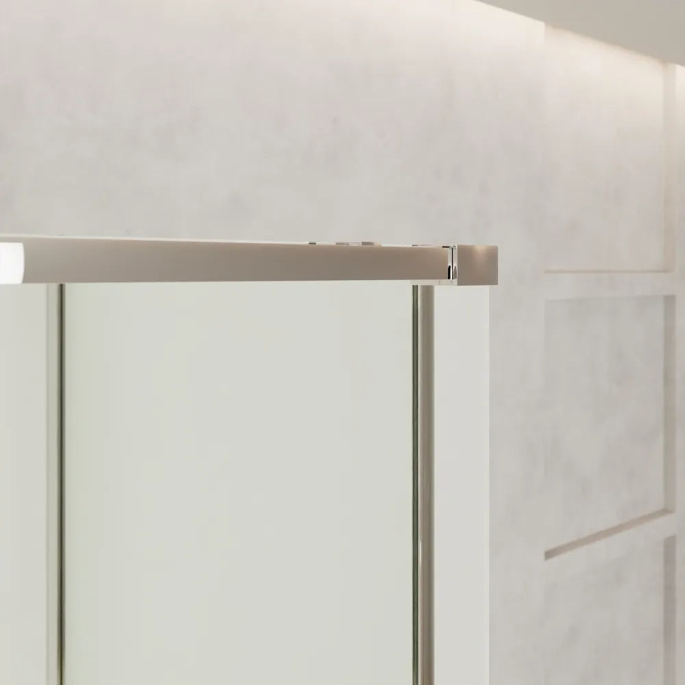 Box doccia 130x70cm scorrevole profili cromati vetro 8mm trasparente anticalcare h200 | Gili