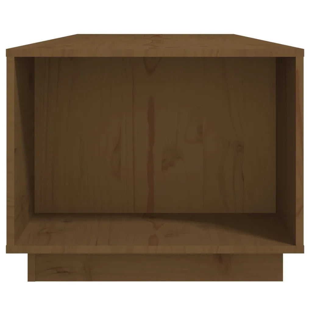 Tavolino da Salotto ambra 110x50x40 cm Legno Massello di Pino 814432