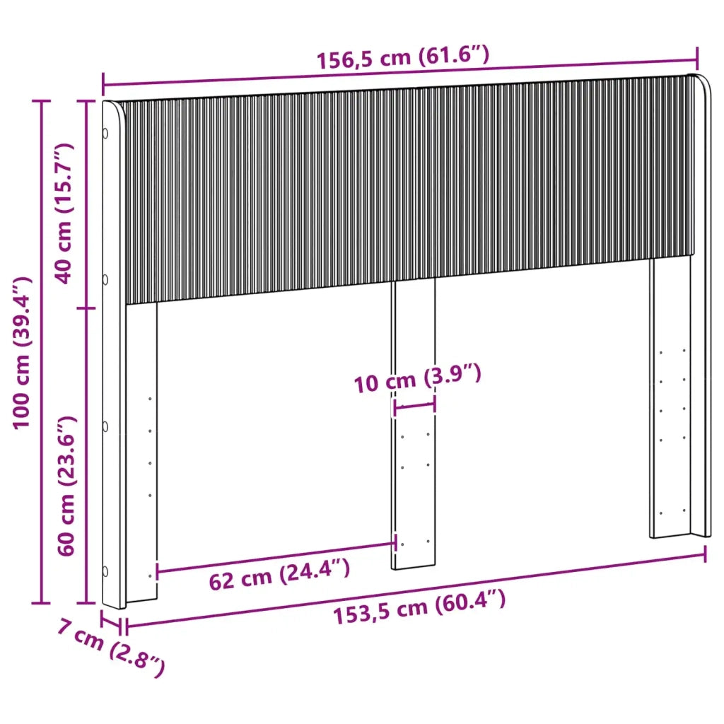 Testiera Letto Nero PB 889686