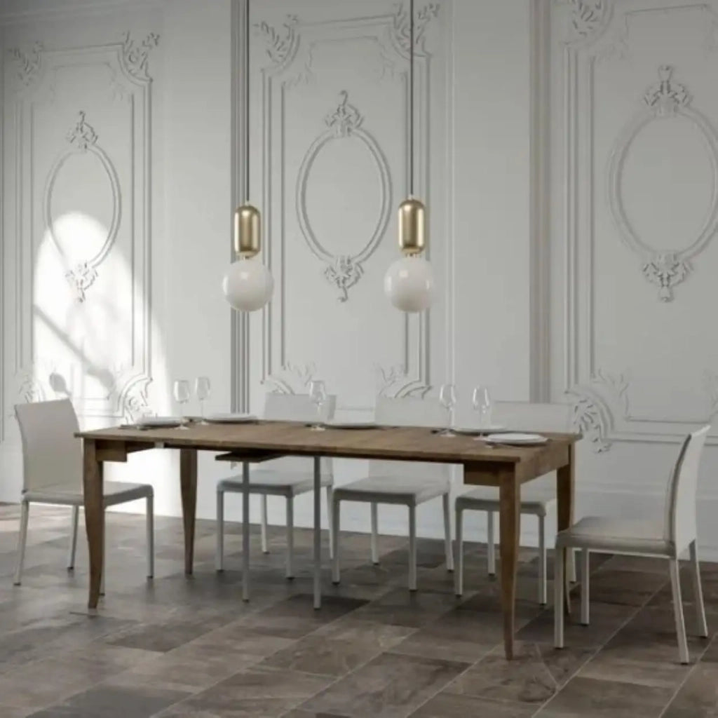 Consolle allungabile 90x48/308 cm Sciabola noce