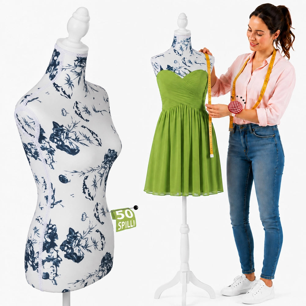 Manichino Sartoriale Femminile con 50 Spilli Modello Capri Sartoria Donna