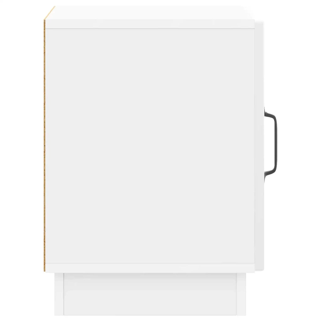 Comodino 2 pz Bianco Lucido 43 x 34,5 x 47 cm 895264