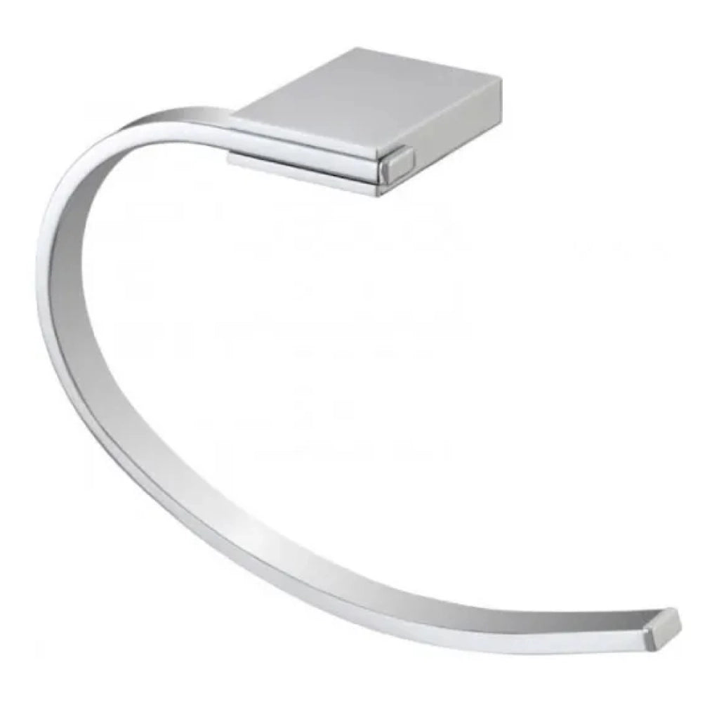 PORTASALVIETTE AD ANELLO IN ACCIAIO CROMATO MODELLO FUTURA DIM. CM (LXP):12X8 CROMO   BRAND SRL